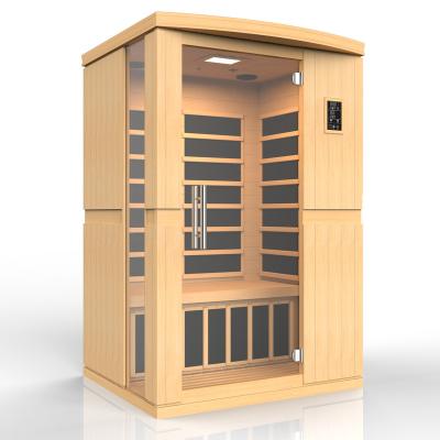 China Portable Computer Control Panel Top Grade Solid Wood Digital Control Dryer And Indoor Steam Sauna Room for sale