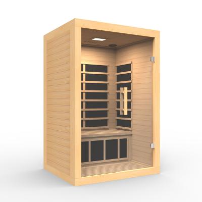 China Computer Control Panel 2021 New Arrival And Desigable Customized Wooden Hemlock Sauna Room for sale