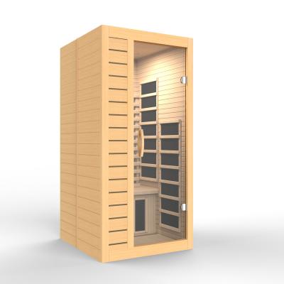 China New Design Best Price Infrared Room Combination Computer Control Panel Far Infrared Saunas Wooden Hemlock for sale