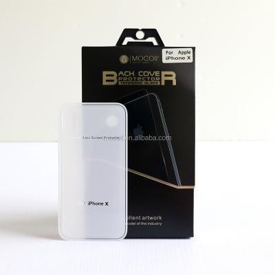 China High Quality Tempering Anti-scratch MOCOLL 9H Screen Back Glass Protector Good For iPhone X for sale