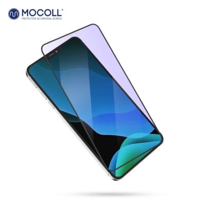 China High Quality Shockproof 2.5d 2nd Gen Anti Blue-Ray Tempered Glass Screen Protector For Iphone 11/12 for sale