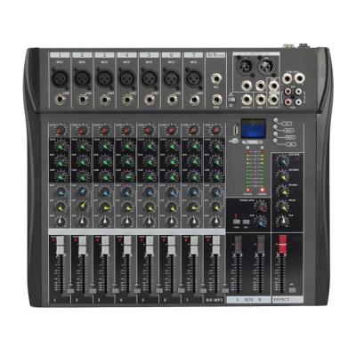 China Professional Metal+plastic CT80USB Music Stereo DJ 8 Channel Mixer Audio With Best MP3 Mixer Audio Console Audio Mixer for sale