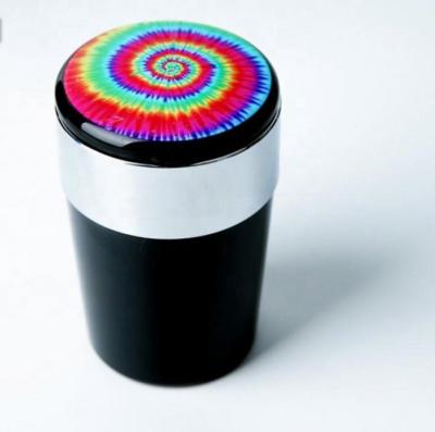 China Eco - Friendly Car Ashtray With LED Light Cup Shaped Car Ashtray for sale