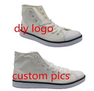 China Fashion Trend Sneakers Custom High Top Canvas Shoes for sale