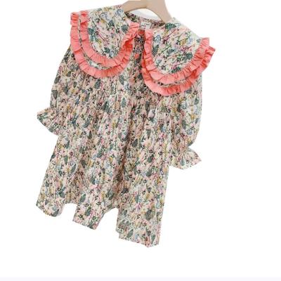 China Girls' Skirts Breathable Flowers Leaves Dresses Princess Skirts Autumn Clothes for sale