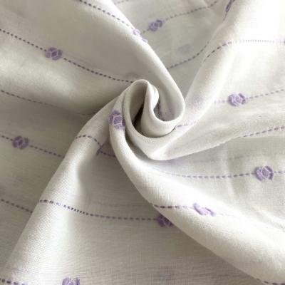 China 2021 Sustainable Good Production 100% Pure Cotton Jacquard Cotton Fabric Roll For Garment for sale