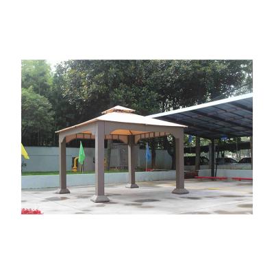 China Hot Sale Aluminum or Iron Aluminum Garden Gazebo Unique and Stylish Panel Metal Top Gazebo for sale