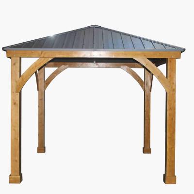 China Aluminum or iron sell well new type luxury strong wind resistant garden gazebo gazebo metal aluminum garden gazebo for sale