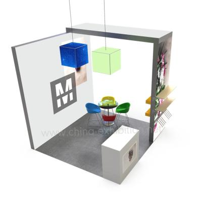 China easy assembling & 3X3 Recyclable Aluminum Modular Exhibition Stand Disassembly Booth for sale