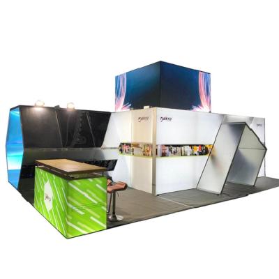 China 2019 New Advertising Product Trade Show Booth Display Led Screen Used In Exhibition Booth Design for sale