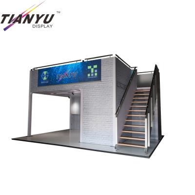 China Advertising High Quality Easy Assemble Standard Portable Aluminum Exhibition Platform Double Booth For Trade Show Display for sale