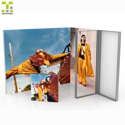 China Hot selling Aluminum/MDF/PVC/Fabric customized portable durable high quality aluminum profile fabric framele textile China supplier China light box for sale