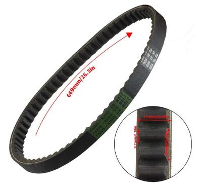 China Rubber 139QMB Reinforced 669 18 30 CVT Racing Drive Belt For GY6 49cc 50cc for sale