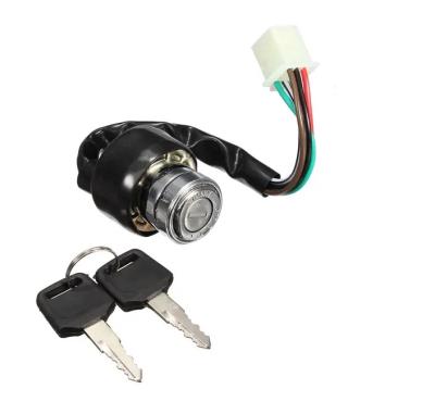 China Metal 6 2 Wire Ignition Switch Keys Universal For Car Motorcycle Scooter Bike Quad Go Kart for sale