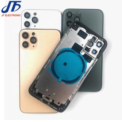 China Glass Replacement Battery Back Glass Door Housing Back With Frame For iphone 11 pro 11 pro 11 max case back cover for sale