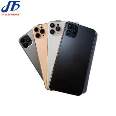 China Cell Phone Battery Door Back Glass Cover Glass Housing With Frame For iphone 11 11 pro 11 Pro Max Body Case Back Chassis for sale