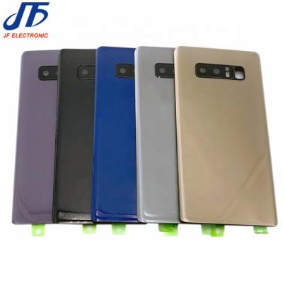 China Wholesale Price Battery Door Housing Glass Back Cover For Samsung Note 8 Back Glass With Camera Lens for sale