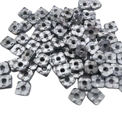 China Square Heavy Industry Thin Different Type Nut Stamping Connecting Nut Motor Housing Nut Stamping Fastener for sale