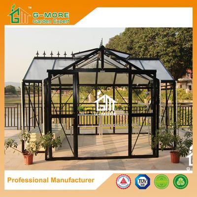 China G-MORE Extra Heavy Duty Classic English Style Orangery Aluminium Glass Greenhouse for sale