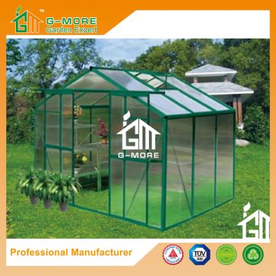 China 6'x8'x6.7'FT Green Color Double Door Traditional Series Garden Greenhouse for sale