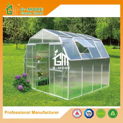 China 8'x8'x7'FT Silver Color Double Door Barn-L Style Garden Greenhouse for sale