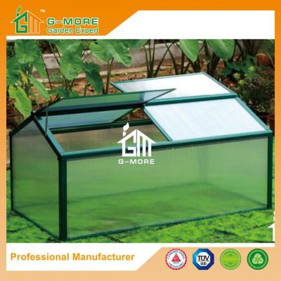 China 130 x 70 x 62cm Green Color Cold Frame Series Aluminum Greenhouse for sale