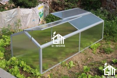 China 130 x 70 x 62cm Silver Color Cold Frame Series Aluminum Greenhouse for sale