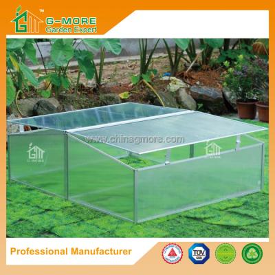 China 100 x 120 x 40cm Silver Color Cold Frame Series Aluminum Greenhouse for sale