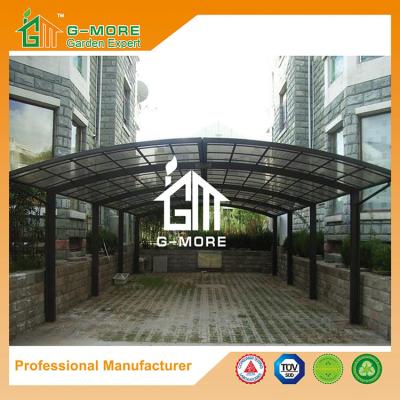 China Carport fácil del policarbonato y del aluminio del color negro DIY de 1100 de x 600 de los x 230CM en venta