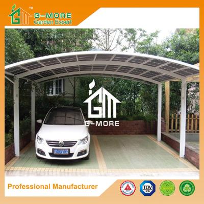 China 550 X 600 X 230CM White Color Easy DIY Polycarbonate & Aluminum Carport for sale