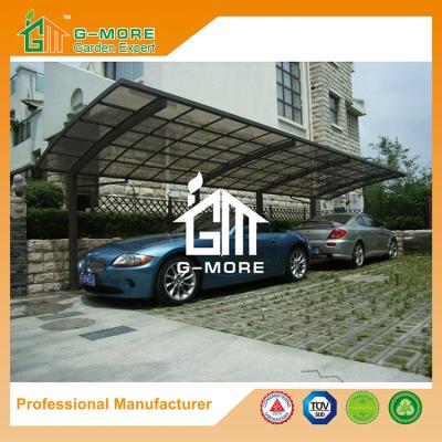 China 1100 X 300 X 230CM Black Color Easy DIY Polycarbonate & Aluminum Carport for sale