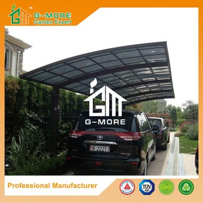 China Carport fácil del policarbonato y del aluminio del color negro DIY de 550 de x 300 de los x 230CM en venta