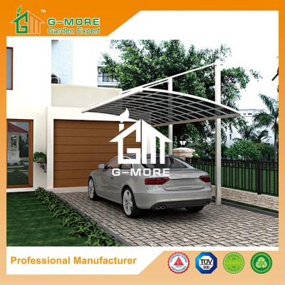 China Carport fácil del policarbonato y del aluminio del color blanco DIY de 550 de x 300 de los x 230CM en venta