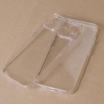 China Logo Clear Phone Case Customized Shockproof For iPhone 11 12 Full PC 13 14 Pro Max Hard Cell Phone Case for sale