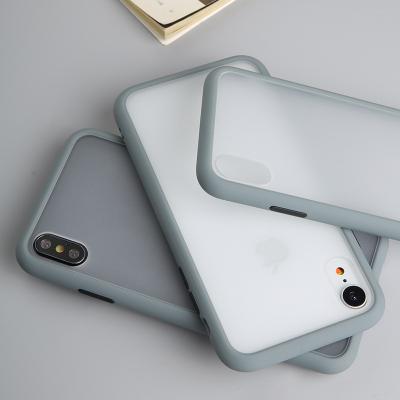 China High Quality Translucent Fashion Shockproof Matte Smooth Feel TPU Phone Case For iphone 13 12 11 x 8 7 for sale