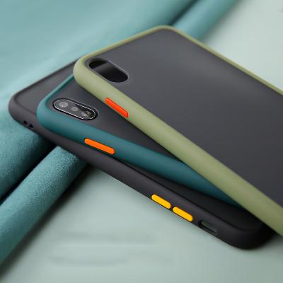 China Transparent shockproof iPhone 11 12 Matte Frame Phone Case For 13 14 pro Max Shockproof TPU mobile cover for sale