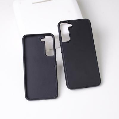 China Wholesale 2023 Shockproof For Samsung S23 22 Soft TPU PC Case Black Empty Cell Phone Case TPU Phone Cover For Samsung S23 for sale