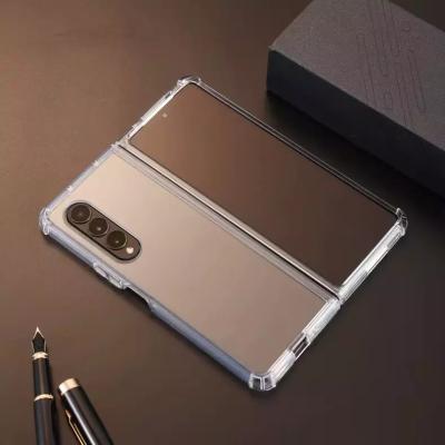 China Shockproof Z Fold 4 Transparent Clear 2 In 1 PC Acrylic Phone Case Cover For Samsung Galaxy z fold 3 4 for sale