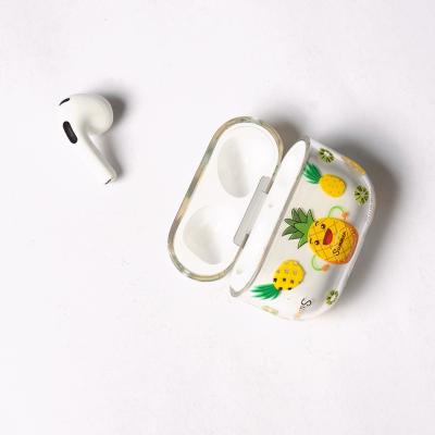 China QUICK DRY For AirPods Fruit Flower Pro PC Snare Case Printing Design For AirPods 3 Anti-scratch TWS Earbuds Case For airpods for sale