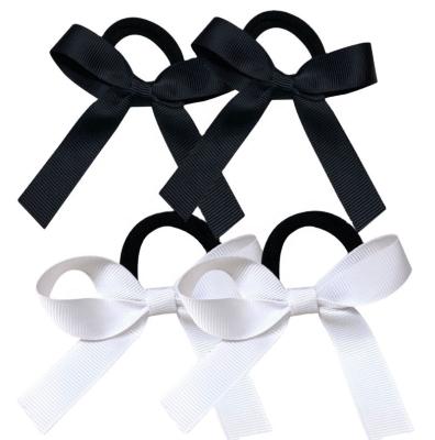 China Fashion Babies Elastic Headbands With Ribbon Hair Bow Newborn Toddler Headbands for sale