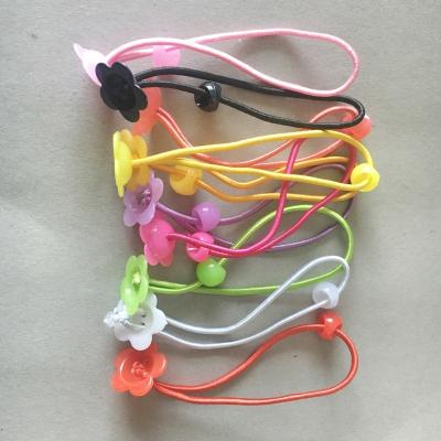 China DIY Accessories Fashion Colorful Pearl Flower Imported Rubber Band Rubber Band for sale