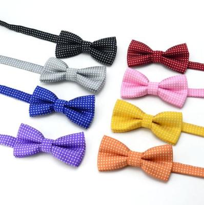 China New Fashion Kids Children Formal Cotton Bowtie Polka Dot Boys Bowtie Wedding Pet Bowtie Classic Tie Bowties Butterfly for sale