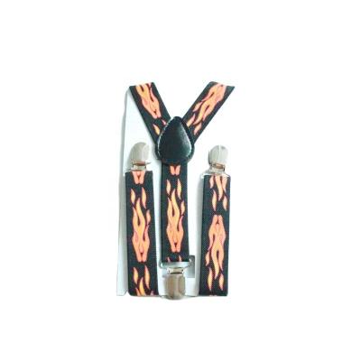 China Boy's Suspender Belt 2.5cm Printed Children's Elastic Suspenders for sale