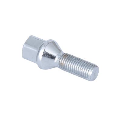 China Steel Chrome Hexagon Cone Seat Hub Bolt With 12x1.5 for sale