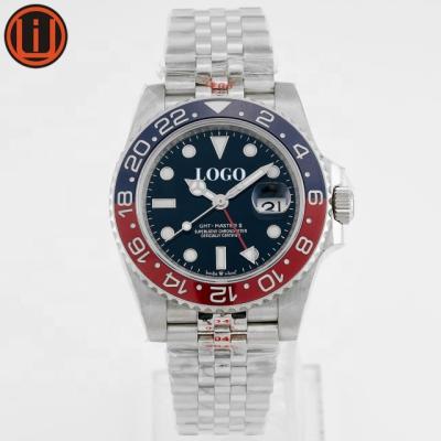 China Top Quality Sports 3186 Automatic Movement 904L Luminous Steel 126718 Top Date GMT Watch for sale