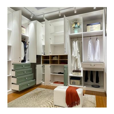 China (Other)Adjustable Walk-in Wardrobe Customized PVC Wardrobe Closet Design for sale