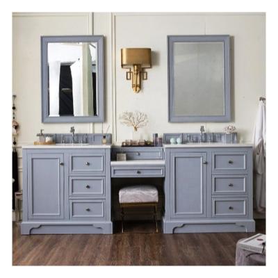 China EUROPEAN BATHROOM VANITY CABINETS FLOATING SINGLE LIGHT BLUE BATHROOM CABINET for sale