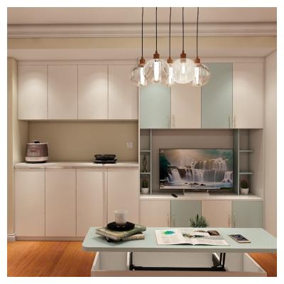 China (Size)Adjustable LIGHT BLUE WITH WHITE TV CABINET ITALIAN DESIGN TV CABINET LIVING ROOM FURNITURE for sale