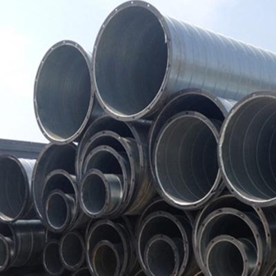 China Industrial Cement Stainless Steel Spiral Pipe Concrete Wrapped Spiral Steel Pipe for sale