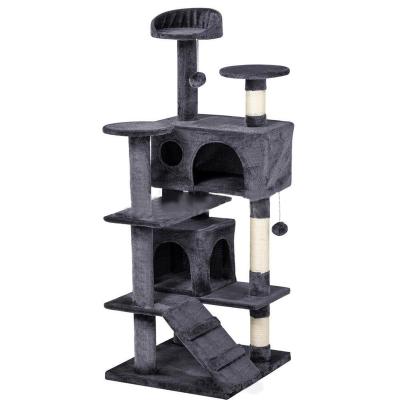 China Eco-Friendly Modern Multi-Level Cat Tree Cat Climbing House Sustainable Large SPT Large for sale